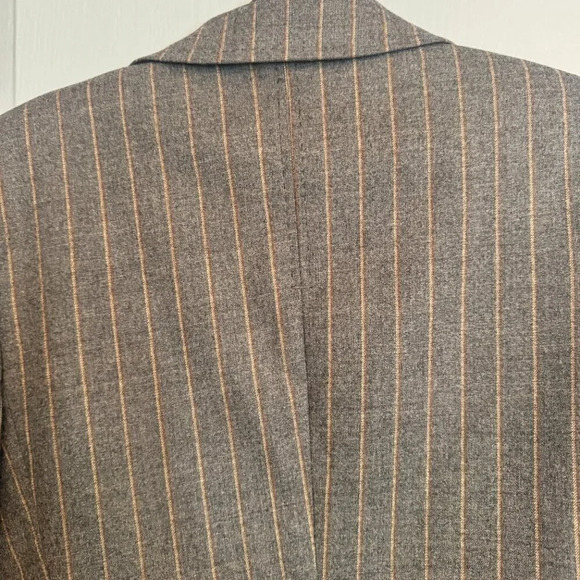 Flavio Castellani Pinstripe Wool Blazer Women's Size US 8  IT 44 Academia Preppy - Picture 7 of 16